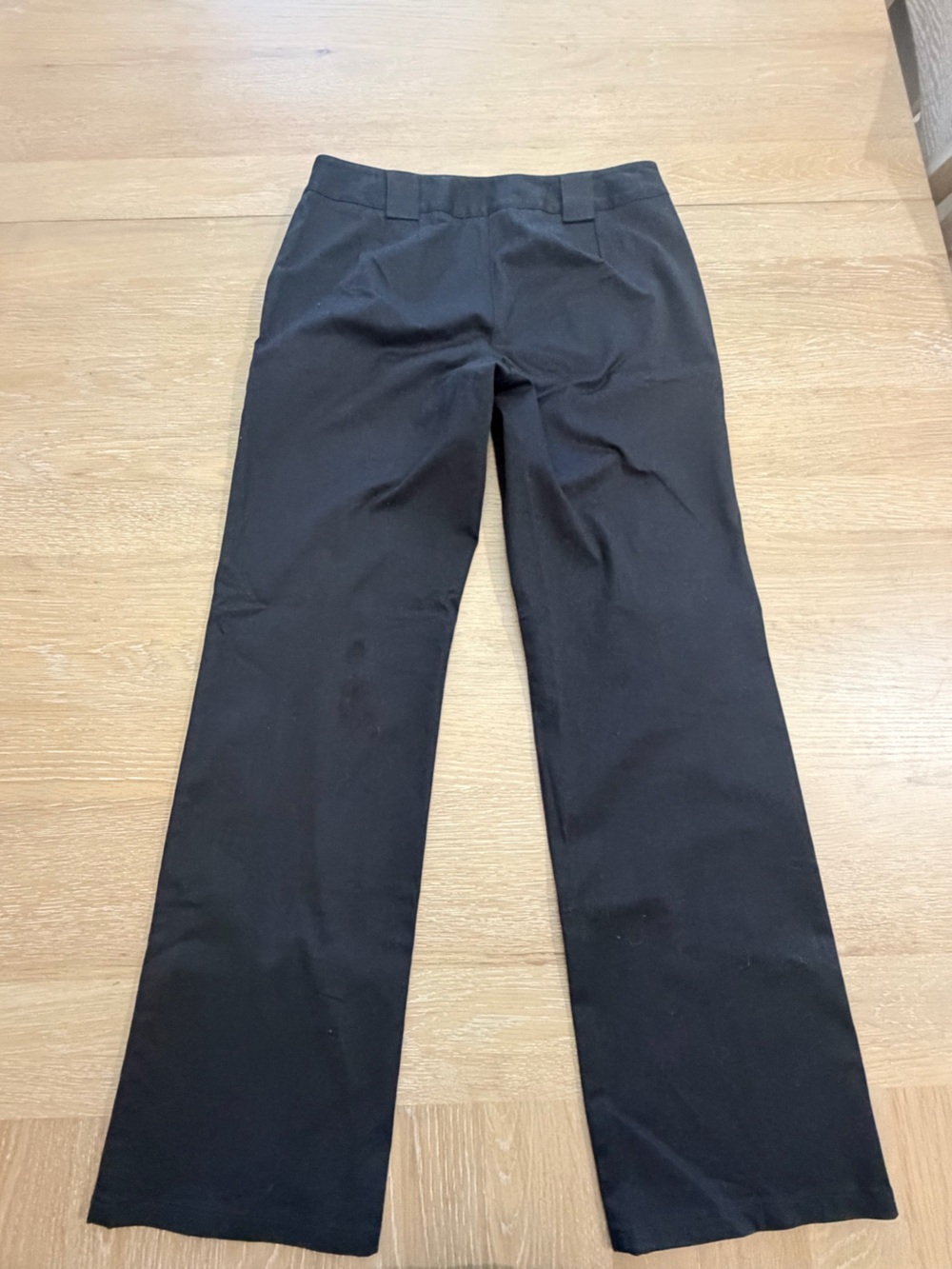 LOFT Black Wide-Leg Stretch Pants with Zip Pocket Details - Picture 5 of 7